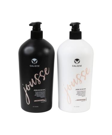 Calista Jousse Cleanse and Condition Duo Professional Shampoo and Conditioner Honeymint Blend Paraben Sulfate Free Cruelty Free 32 Fl Oz (Pack of 2)