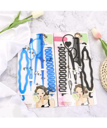 NAIHOD 2 Sets Tail Hair Tool - DIY Hair Loop Styling Set for French Braiding and Ponytails - Buy Online on GoSupps.com
