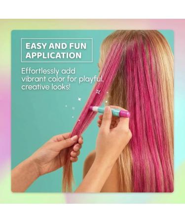 Blue Squid Craie cheveux pour filles 10 couleurs de cheveux temporaires vives pour enfants D'anniversaire pour filles et adolescentes Teinture lavable pour enfants de 6-12 10 stylos cheveux - Buy Online on GoSupps.com