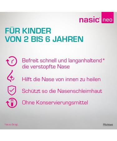 NASIC NEO Children s Nasal Spray | Preservative-Free Decongestant for Ages 2+ | Xylometazoline & Dexpanthenol | 10 ml - Buy Online on GoSupps.com