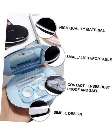 Buy Solustrie Contact Lens Box - White & Black Applicator Cases | UK Invisible Care | 10.2x7.8cm - International Shipping Available - Buy Online on GoSupps.com