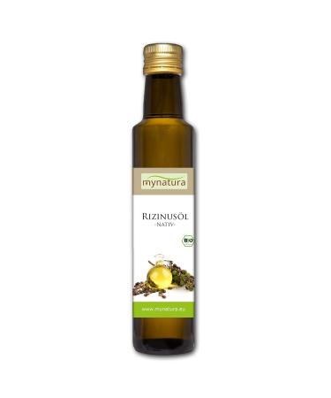 Mynatura bio castor oil 250ml i naturally pure i cold -pressed i vegetable i natural cosmetics i hair oil i care oil (1 x 250ml) 250 ml (1 Pack)