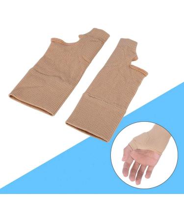 Psytfei 1 Pair Thumb Wrist Support Brace Elastic Gel Arthritis Fingerless Glove for Pain Relief Waterproof Wrist Compression Sleeve Splint for Sprained Tendonitis - Buy Online on GoSupps.com