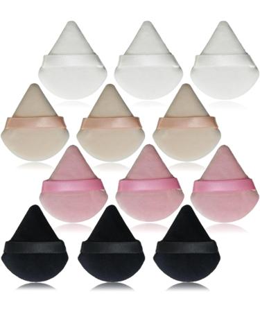 Bestvisse 4/6/15Pcs Powder Puff Face Soft Triangles Makeup Puff for Loose Powder Mineral Powder Cosmetic Makeup Tools - Buy Online on GoSupps.com