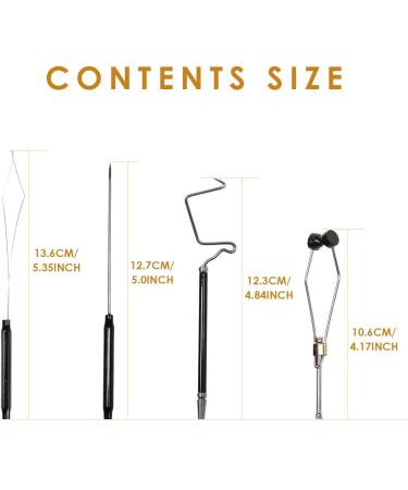 SF Fly Fishing Tying Tools Kit - 7 Pcs Gear Assortment for Bobbin, Threader, Scissors, Whip Finisher, Bodkin, Pliers & Hair Stacker - Buy Online on GoSupps.com