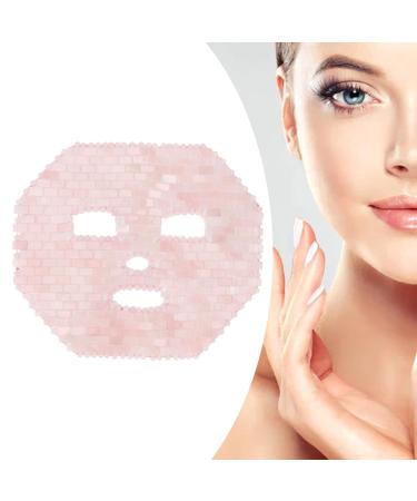 Jadestone Eye Mask for Spa | Rose Quartz Facial Cover & Massage for Dark Circles - Buy Online on GoSupps.com