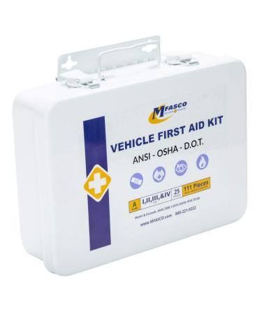 Vehicle First Aid Kit DOT ANSI 2021 Approved Metal Kit