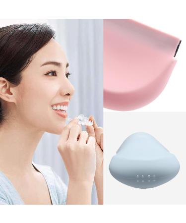 Soft Silicon Orthodontic Retainer Case | Magnetic Self-Closing, Vent Hole | Portable Pink Denture Holder Case for Braces | Daily Office & Travel - Buy Online on GoSupps.com