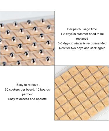 600Pcs Graine D'oreille D'acupuncture Vaccaria Graines D'oreille Oreille Presse Graines Acupuncture Points Acupuncture Graines Magn tiques Th rapies Auriculaire Kiuiom - Buy Online on GoSupps.com