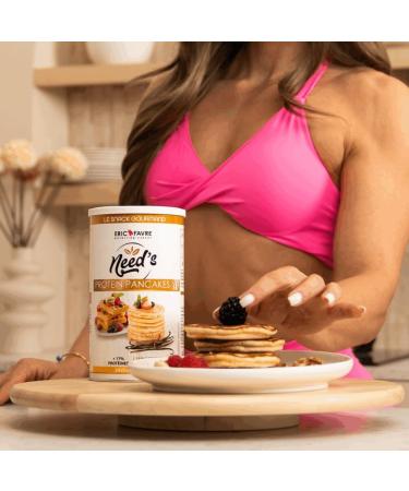 PROTEINE PANCAKE NEED's - Poudre Prot in e pour Pancakes Cr pes Gaufres - P te Pancake Prot ine Riche en Fibres Glucides Faible en Sucre - 1kg - Saveur Neutre - Eric Favre 1kg Naturel - Buy Online on GoSupps.com