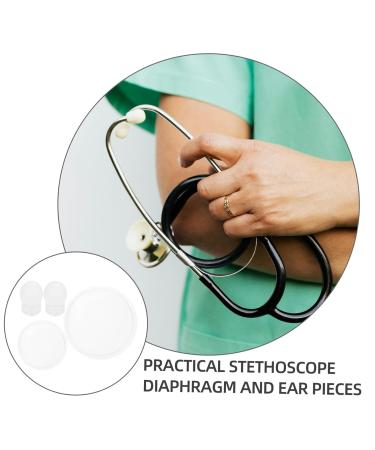 Stethoscope Ear Tips Replacement Kit - Universal Diaphragm & Accessories for All Stethoscopes - Ideal for Children - White Name Tag Included - Buy Online on GoSupps.com