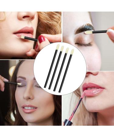 100 Pack Disposable Lip Brushes & Lip Gloss Applicators | Perfect Makeup Tool for Beauty Kits & Eyelash Extensions (Black - Buy Online on GoSupps.com