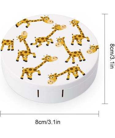 Shop Bagea-Ka Cute Cartoon Giraffe Contact Lens Case | Eye Care Kit with Mirror Tweezers & Bottle - Perfect for Travel & Home - Buy Online on GoSupps.com