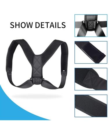 Medical Clavicle Posture Corrector Adult Children Back Support Belt Corset Orthopedic Brace Shoulder Correct lofty ambition Black L - Buy Online on GoSupps.com