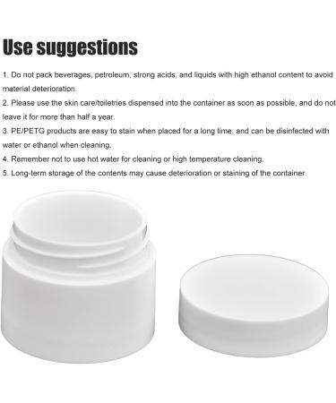 Yosoo 5g Round Clear Plastic Jars 10Pcs | Leak Proof & Portable Cream Containers | Refillable & Reusable Lotion Ointment Jars - Buy Online on GoSupps.com