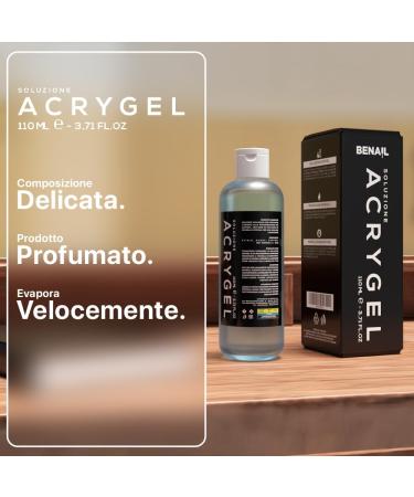  Benail Benail | Acrygel solution for nails Polygel Reconstruction of varnish Nail gel Acrygel 125 ml. - Hema Free and Tpo Free Made Italy - Buy Online on GoSupps.com