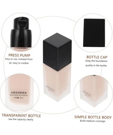Healeved Liquid Foundation Makeup Foundation Women Foundation Fluid Natural Finish Foundation Black Glass - Buy Online on GoSupps.com