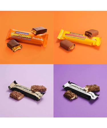 Nutritional Protein Bars Bundle with Barebells Low Sugar High Protein Variety Pack 55g Each Soft and Crunchy Chocolate Snack Including 1 x Wishesla Effortles Zip Bag - Buy Online on GoSupps.com