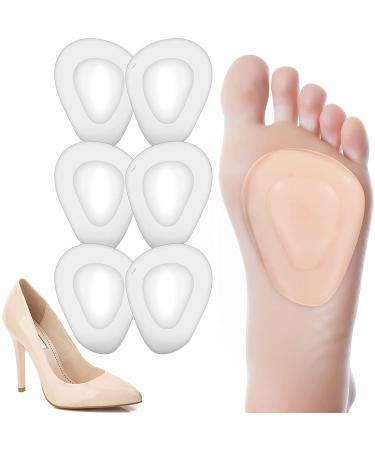 Gel Ball Forefoot Pads  Metatarsal Pad Anti-Slip Forefoot Cushions Reusable Soft Insole Shoe High Heel Inserts with Water Drop Shape 4D Design for Callus Foot Pain Relief Bunion Forefoot Support