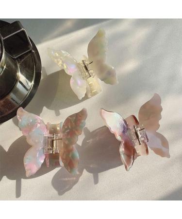 Medium Butterfly Hair Clip - Retro Purple Plastic Hair Claws for Women & Girls | Stylish Hair Accessories - Buy Online on GoSupps.com