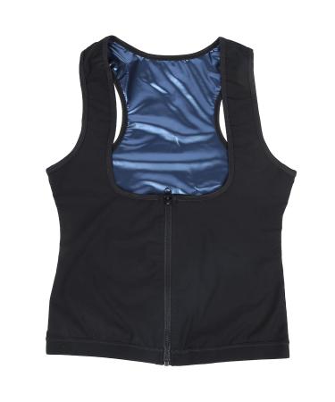 Tbest Sauna SuitsSauna Vest Heating Sweat Tank Top Breathable Waist Trainer Zipper Sports Corset for FemaleL/XL (L/XL) L-XL
