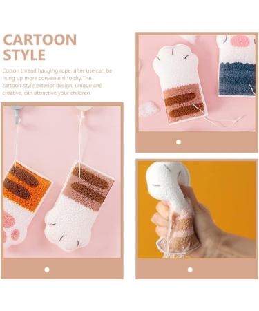 Lurrose Animal Bath Mitt Bath Cotton Cat Claw Bath Pouf Bath sponges for Shower Scrubber exfoliating loofah Sponge Bath Shower Mitt Dead Hydrophilic Polyurethane Toddler Bath Flower - Buy Online on GoSupps.com