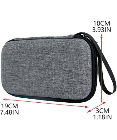 Levigo Manual Razor & Waterproof Storage Bag | Portable Dustproof Compatible with Gillette - Oxford Fabric Gray - Buy Online on GoSupps.com