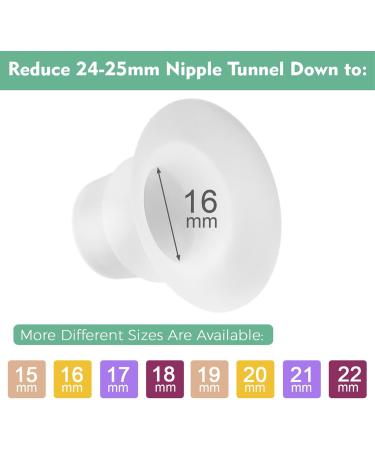 Durceler 16mm Flange Insert Compatible with Momcoyz S9 Pro S10 S12 Pro M5 Bellabayb Willow Wearable Pump for Spectra S1 S2 Medeal Freestyle Hands Free Pump In Style Harmony Lansinho Breast Pump - Buy Online on GoSupps.com