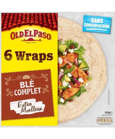 Old El Paso Old El Paso Complete Wheat Wraps 350 g Pack of 4
