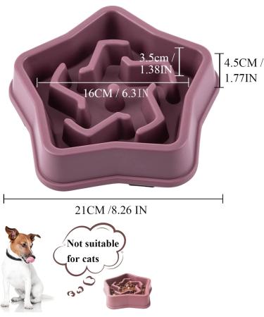 Vealind Slow Feeder Dog Bowl for Medium and Small Dogs - Prevent Obesity in Pets - Interactive Design (Green/Purple) - Buy Online on GoSupps.com