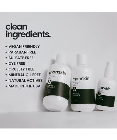 Men's Skin Care Kit - Natural Outcome 3 Step Facial Care Regimen for Anti-Aging | Cleanser, Toner, Moisturizer - Buy Online on GoSupps.com