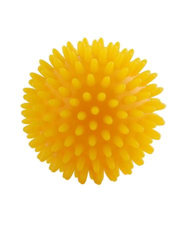 CanDo massage ball hedgehog ball knobbly ball diameter 8 cm yellow 1 piece 1 piece 8 cm