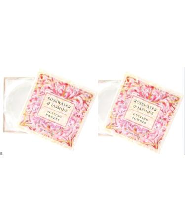 Greenwich Bay Trading Co. Dusting Powder, 4 Ounce (Set of Two Rosewater Jasmine)