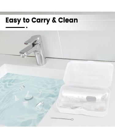 Electric Baby Nasal Aspirator | Rechargeable Nose Sucker for Toddler with 5 Suction Levels, Music & Light Soothing | 3 Silicone Tips Included - Buy Online on GoSupps.com