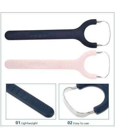 FRCOLOR 2pcs Stainless Steel Y-Shaped Oral Scraper - Effective Bad Breath Cure & Oral Care Tool - Buy Online on GoSupps.com