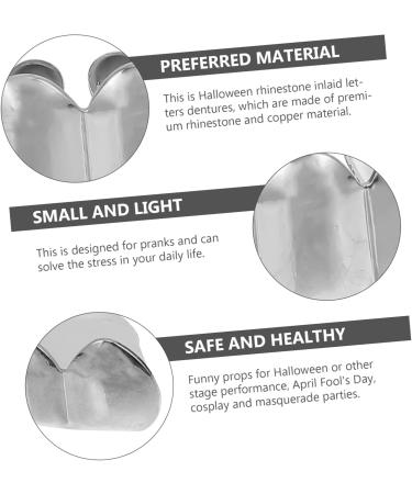 Vampire False Teeth Set | Diamond Grills & Accessories for Halloween | International Shipping - Buy Online on GoSupps.com