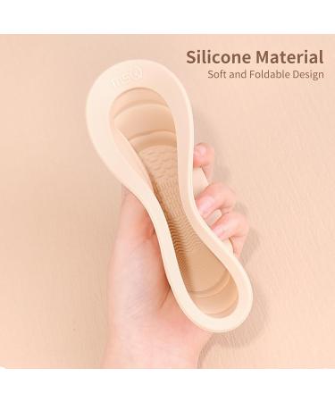 Foldable Silicone Makeup Brush Cleaner Bowl | Portable MSQ Cleaning Mat for Brushes Powder Puffs & Sponges - Buy Online on GoSupps.com