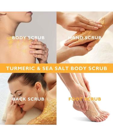 Turmeric and Honey Face and Body Scrub 8.8Oz/280g Purifying Exfoliating and Moisturizing Body Scrub by Oreola Naturals. New and improved packaging. - Buy Online on GoSupps.com