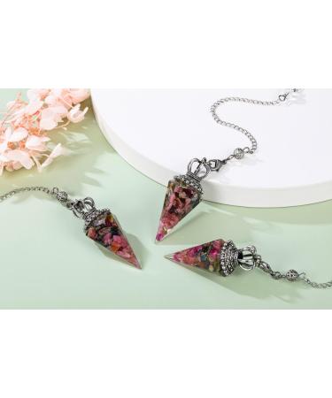 JOVIVI Pendulum Crystal Tourmaline Dowsing Crystals Pendulum Divination Scrying Healing Crystal Gemstone Quartz Stone Pendant for Reiki Grid Meditation Witchcraft Wicca Tourmaline Crystal Pendulum - Buy Online on GoSupps.com