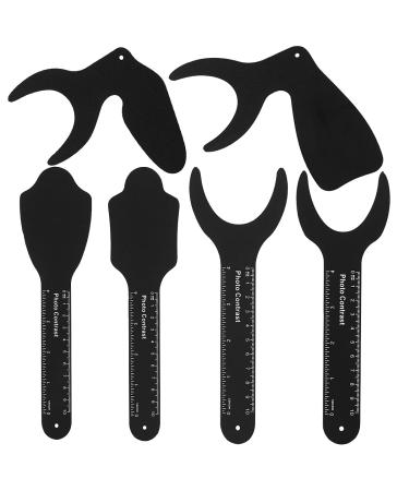 6 Pcs Dental Photography Contraster 6 Size Black Background Board Intraoral Photographic Palatal Photo Contrast Kit