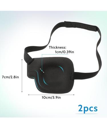 Adjustable Eye Patch - 2pcs Right Eye Flap | Medical Eye Plaster for Recovery Visual Training & Cosplay - Buy Online on GoSupps.com