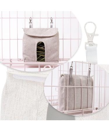 Rabbit Hay Feeder Bag Eat Slowly Guinea Pig Hay Feeder Hemp Fabric Small Animals Hay Feeder Bag for Rabbit Guinea Pig Chinchilla Small Animal - Buy Online on GoSupps.com