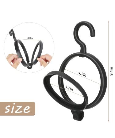 TRIRITE 8 Pack Hanging Wig Holder - Portable Collapsible Black Wig Storage Rack - Buy Online on GoSupps.com