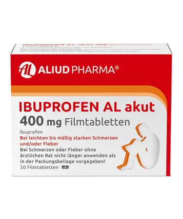 ALIUD PHARMA Ibuprofen AL acute 400 mg 50 film-coated tablets: For mild to moderate pain and/or fever 50 tablets (1 pack)