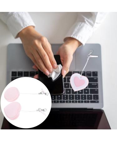 FOMIYES 2pcs Screen Wipe - Portable Glasses & Lens Cleaner Cloth for Screens & Eyeglasses - Pink Cleaning Wipes - Buy Online on GoSupps.com