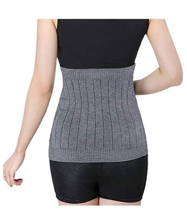 Thermal Lumbar Support Lower Back Belt Brace Cashmere Knit Stomach Kidney Warmer Thicken Thermal Cashmere Knit Warmer Band Abdominal Binder Stomach Lumbar Lower Back Support Brace Waist Grey (m) - Buy Online on GoSupps.com