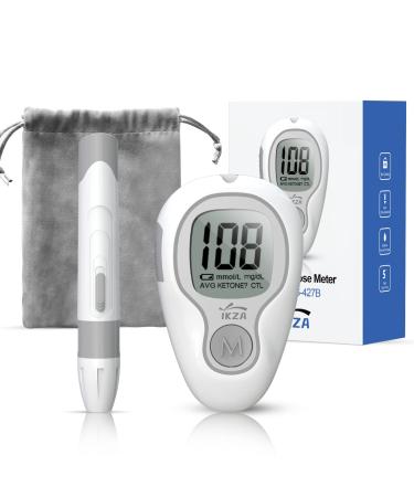 IKZA G-427B Blood Glucose Monitor ONLY Glucometer Machine with Lancing Device for Diabetes Testing Finger Pricker for Blood Testing Not Included Test Strips and Lancets Need to Buy Separately G-427B BGM