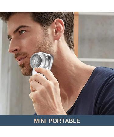 Mini Shaver Electric Shaver USB Pocket Shaver with LED Charge Indicator UK Rechargeable Portable Electric Face Shaver Razor Travel Beard Trimmer for Men Gift for Father Boyfriend Husband - Buy Online on GoSupps.com