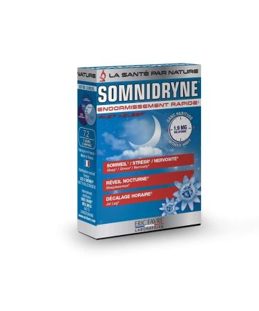 Somnidryn - Adult Sleep Supplement - Rapid Sleep Formula with Plants for Sleeping - Improves Sleep Disorders for Better Sleep - French Laboratory Eric Favre