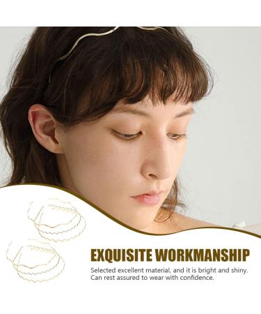 Lurrose 6-Piece Golden Wave Hair Ties | Elegant Headgear for Women & Girls | Perfect for Weddings & Special Occasions - Buy Online on GoSupps.com